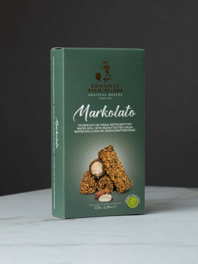Markolato – Wafer Roll with Peanut Butter Cream -170g