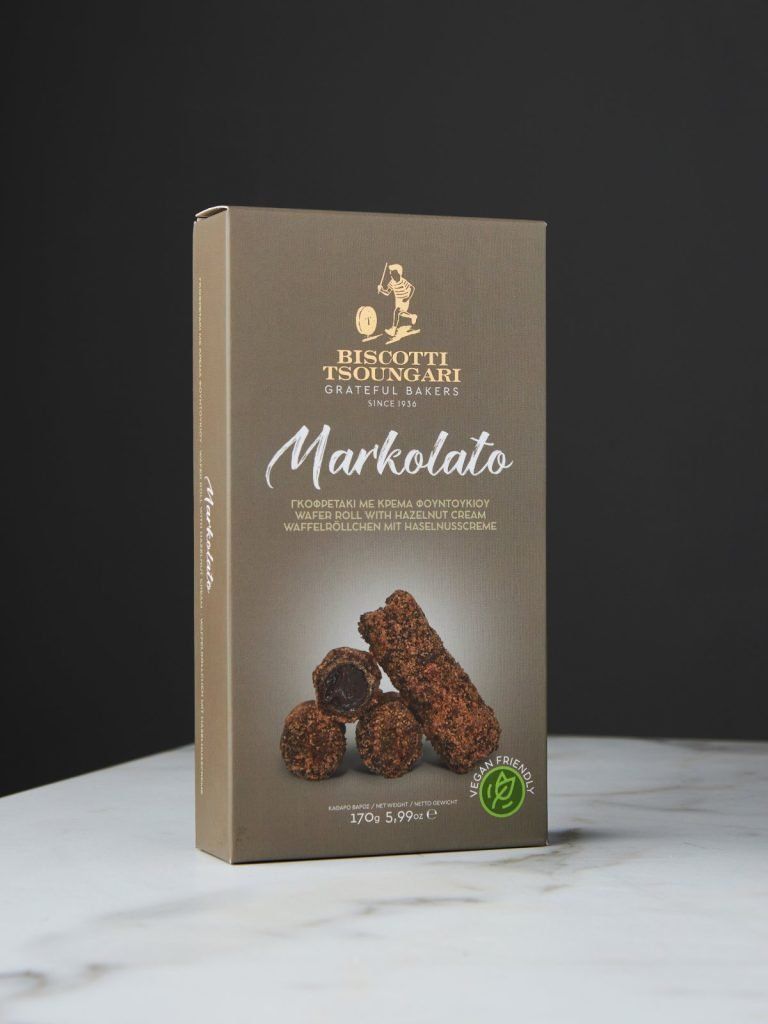 Markolato – Wafer Roll with Hazelnut Cream -170g