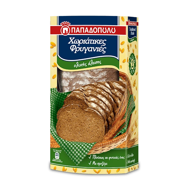 Wholegrain Traditional Rusks (Papadopoulos) - 240g