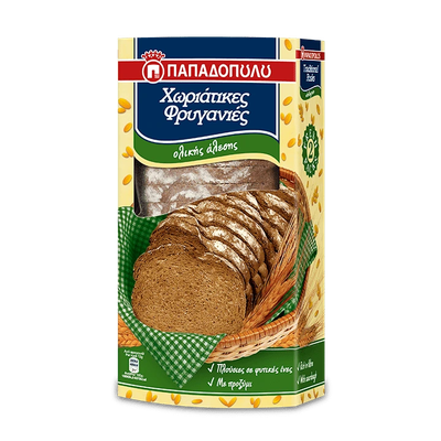 Wholegrain Traditional Rusks (Papadopoulos) - 240g