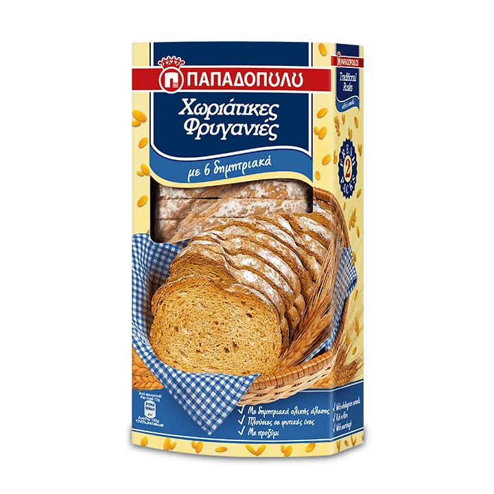 Traditional Rusks with 6 cereals (Papadopoulos) - 240g