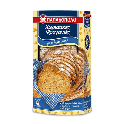 Traditional Rusks with 6 cereals (Papadopoulos) - 240g
