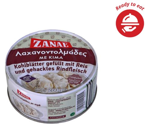 Zanae Cabbage leaves stuffed with rice &amp; minced meat in lemon sauce - 280g