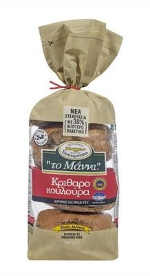 Cretan Round Barley Rusks/Halves (To manna) - 600g