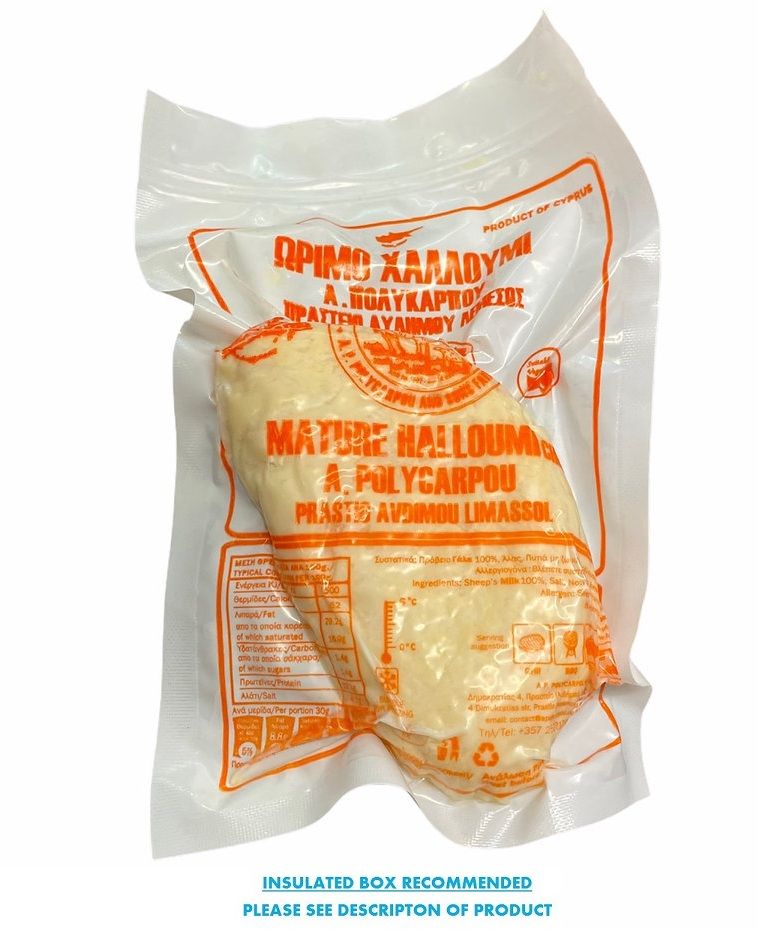 Polycarpou Mature Sheep Halloumi - approx 230g