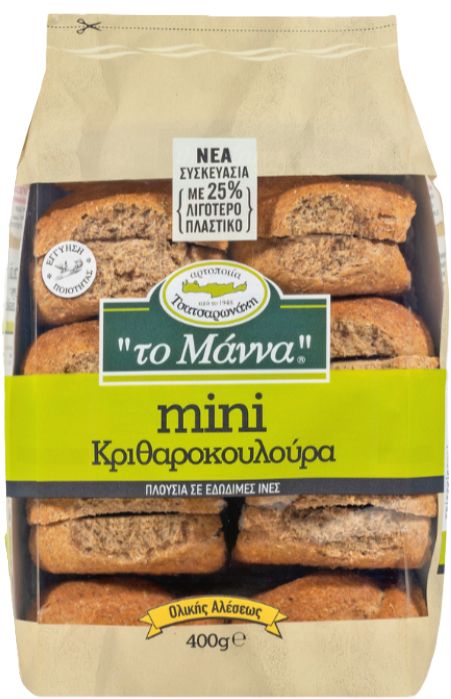 Mini Round Barley Rusks (To Manna) - 400g