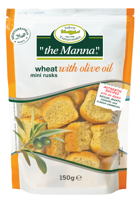 Wheat Rusks With Olive Oil (To Manna) - 150g