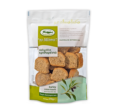 Barley Rusks With Olive Oil (To Manna) - 150g Barley Rusks With Olive Oil (To Manna) - 150g