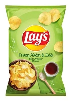 Lay's potato chips with Salt and Vinegar - 105g Lay's potato chips with Salt and Vinegar - 105g