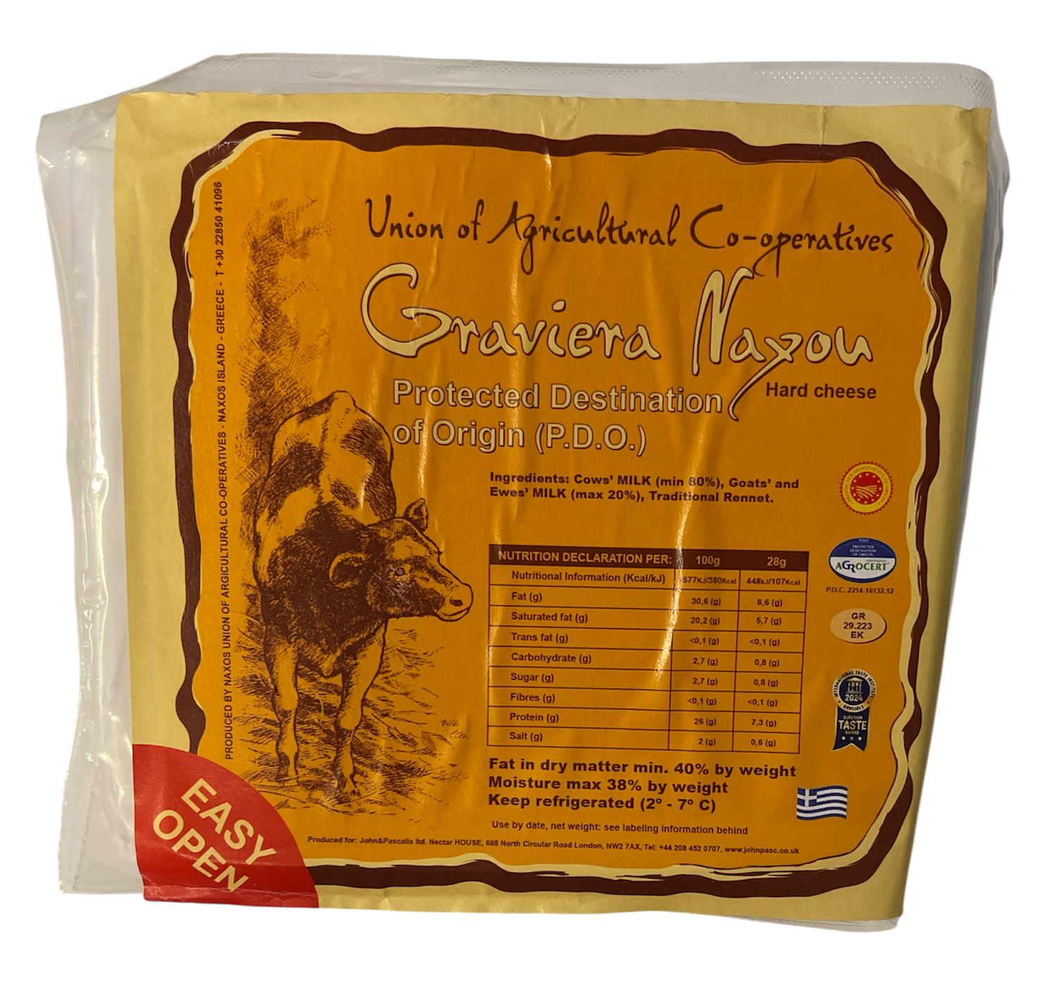 Naxos Graviera Cheese P.D.O - 250g
