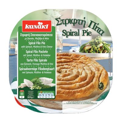 Kanakis Spiral Filo Spinach and Cheese Pie - 800g