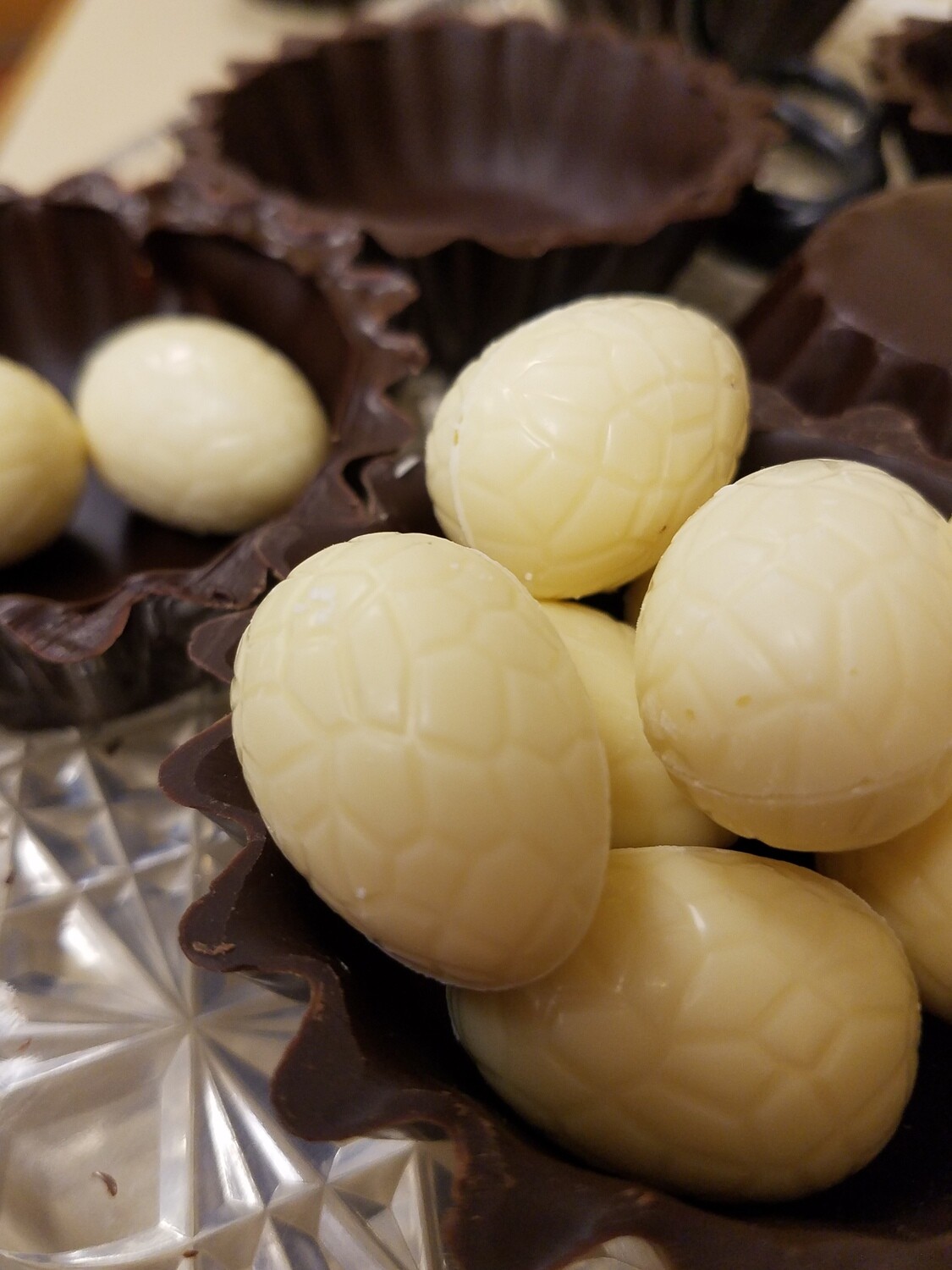 Bunny Box of a Dozen Chocolate Eggs