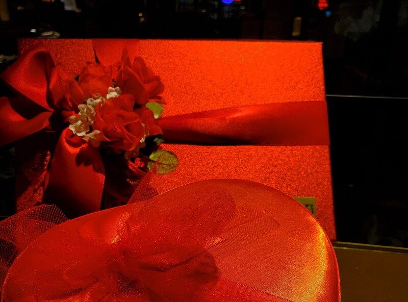 Valentines Sparkle Red Presentation Box