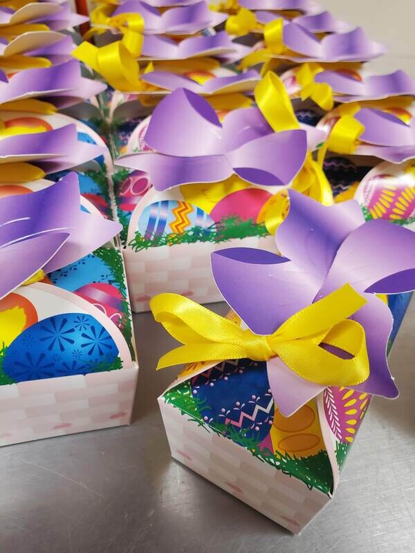 Basket Box of a Dozen Chocolate Eggs