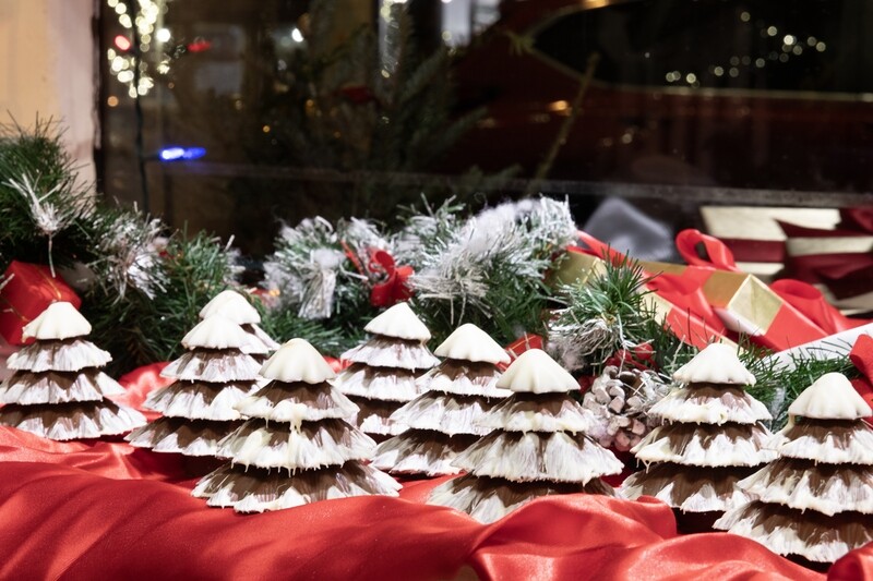 Solid Chocolate Christmas Trees - 3 Dimensional Solid Chocolate Christmas Trees - 3 Dimensional