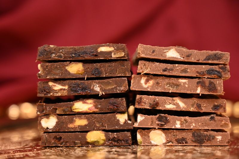Pistachio Bark with Ginger and Tart Cherries
