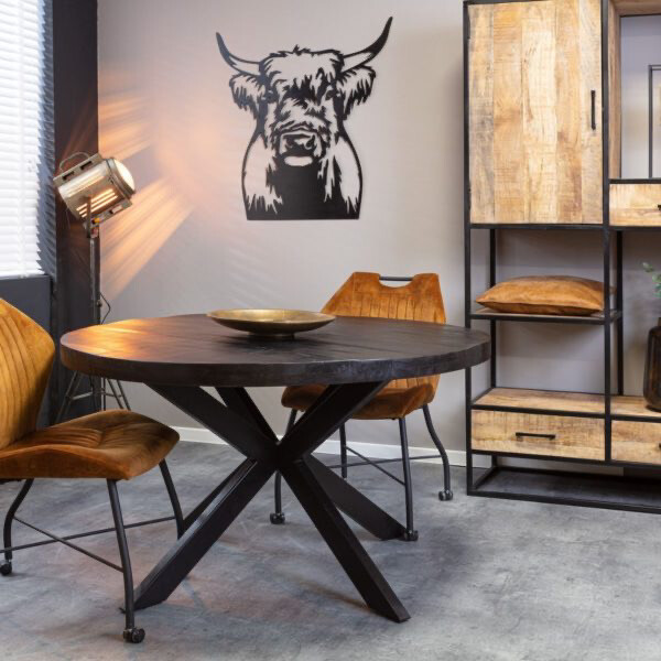 Eettafel Denver | Zwart | Rond