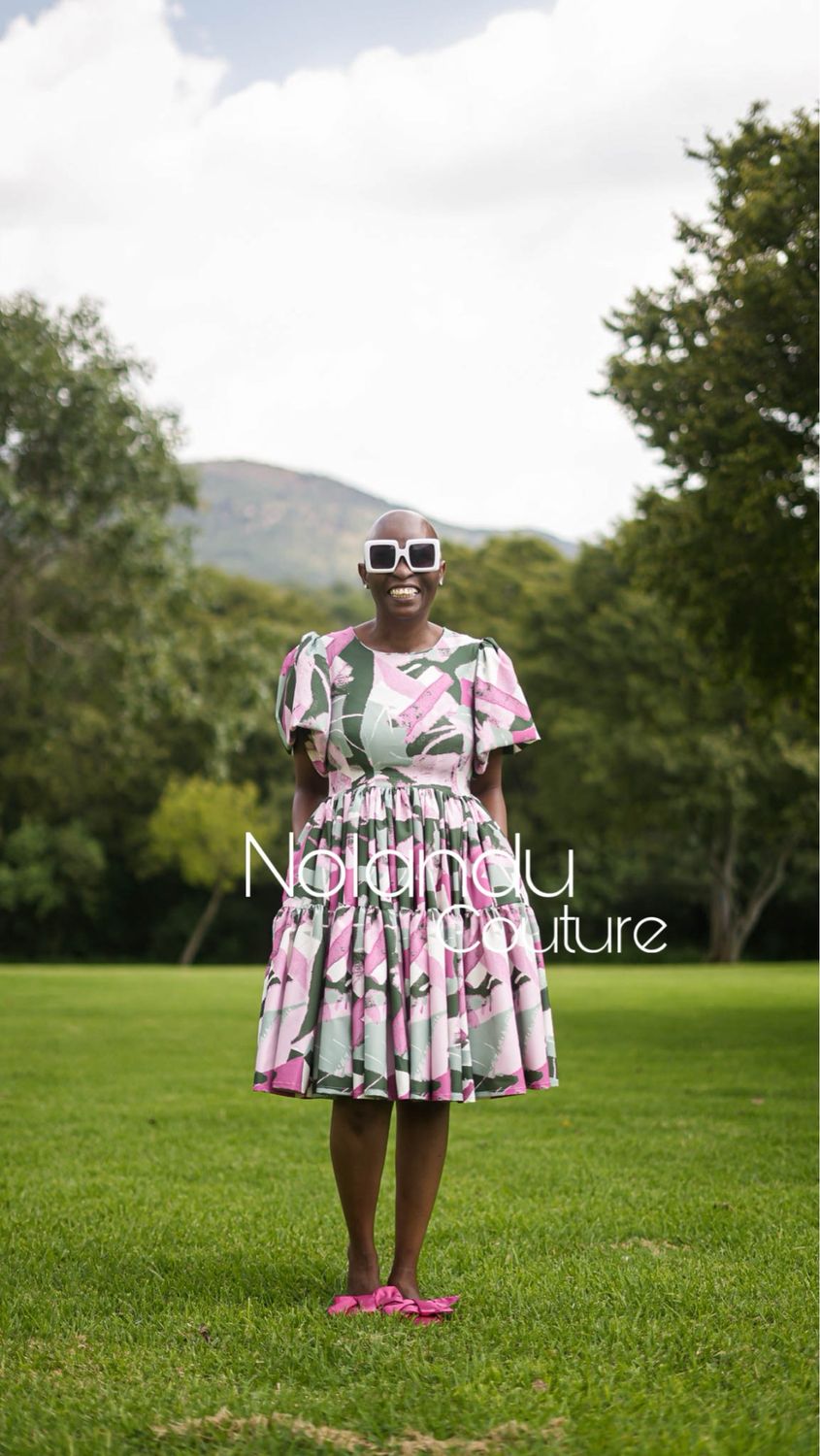 Short Tiered Dress With Pockets And Short Sleeves