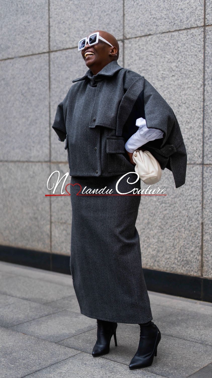 Oversized Lined Crop Cape