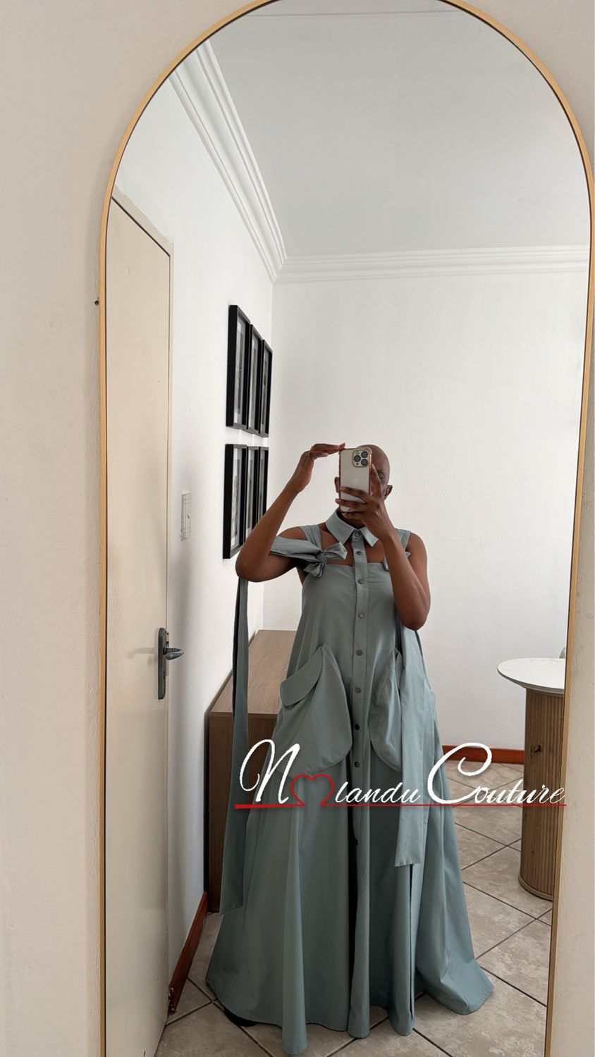 Maxi Shirt Dress With Big Pockets