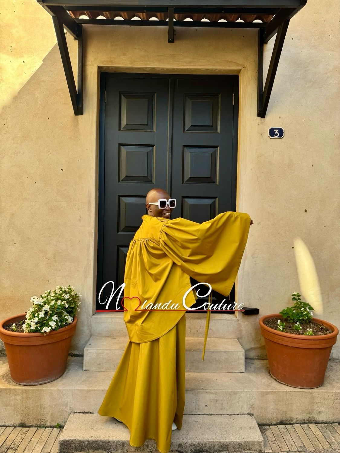 Wide Leg, High Waist Pants And Loose Fitting Asymmetric Shirt