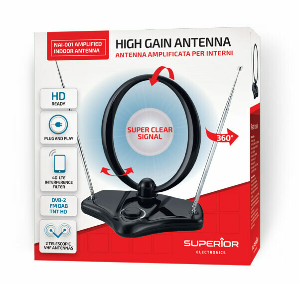 Digital indoor TV antenna