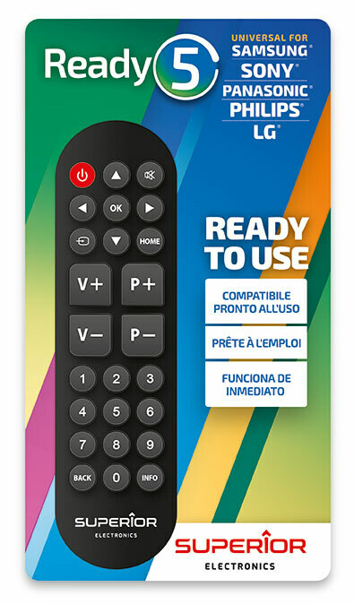 Ready 5 Superior for TV’s LG Samsung Sony Panasonic Philips