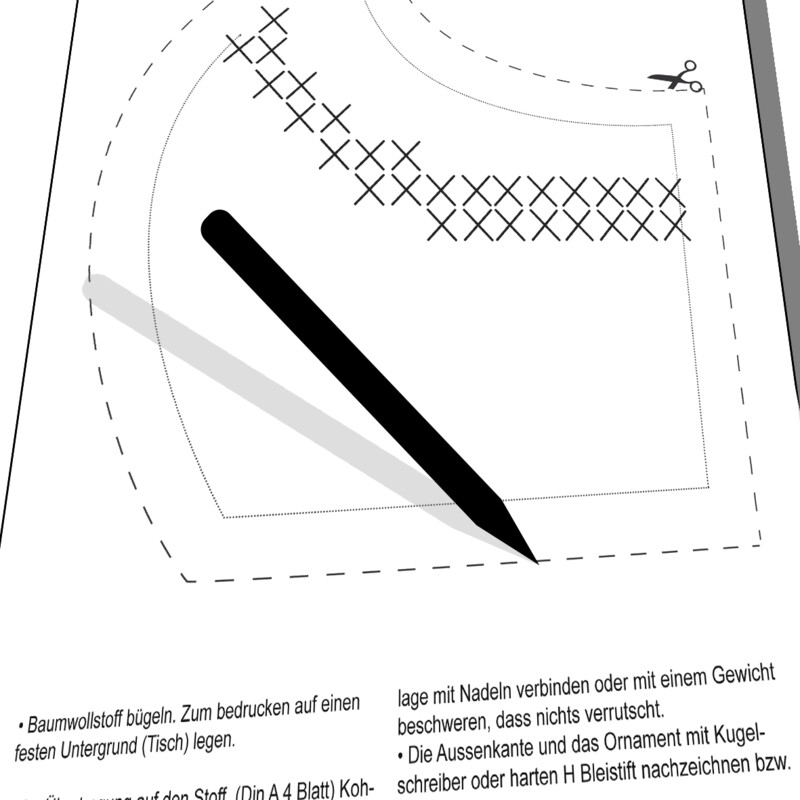 Maske Stickvorlage Kreuzstich