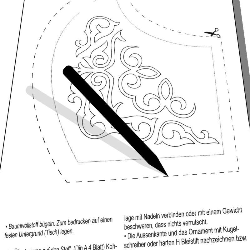 Maske Stickvorlage Shyrdak