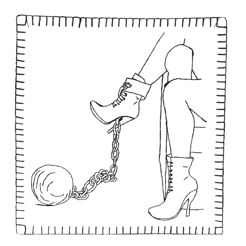 „Chained“ Wandbild