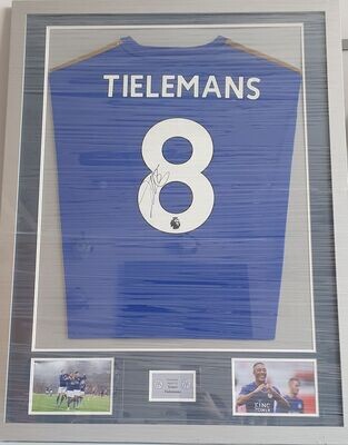 Youri Tielemans Signed Leicester City Presentation