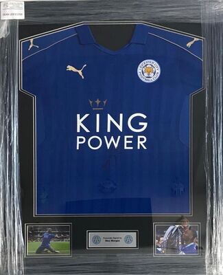 Wes Morgan Signed Leicester City Presentation