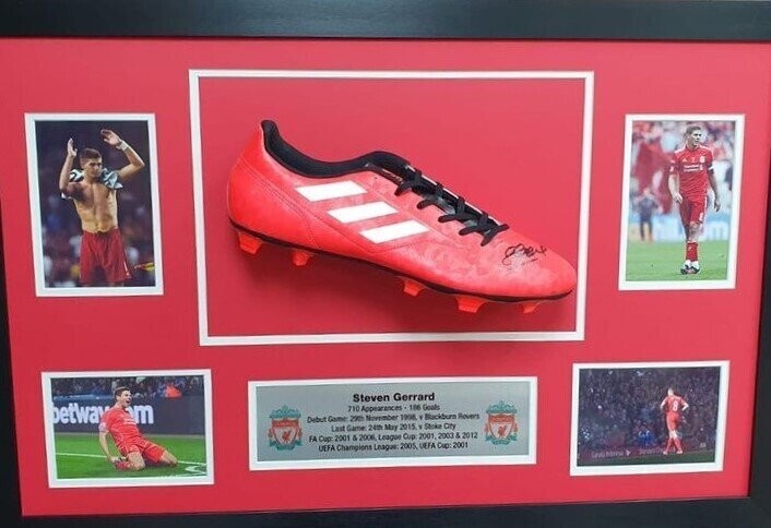 signed gerrard boot