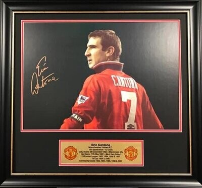 Eric Cantona Signed Manchester United Presentation