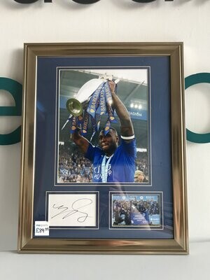 Wes Morgan Signed Leicester City Champions Presentation
