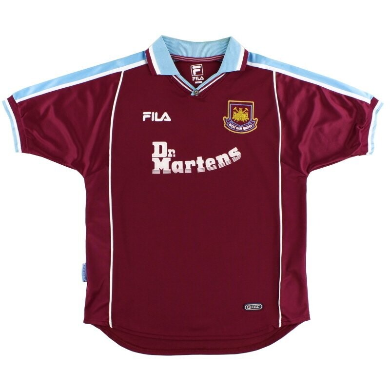 slave specifikation Soar West Ham United 2000/2001 Retro Home Shirt