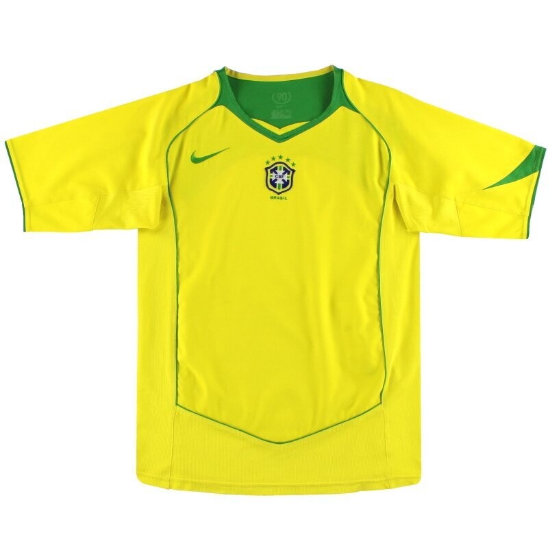 Brazil 2004 2006 Retro Home Shirt