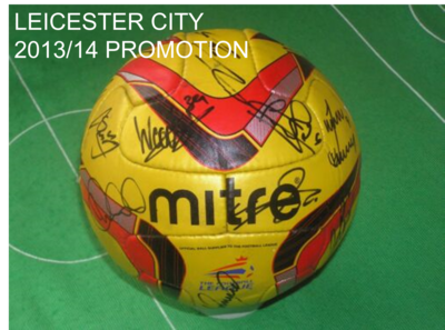Leicester City Squad Signed 2013/14 Match Used Ball