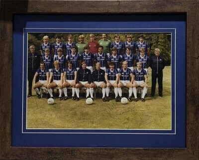 Leicester City 1983 Squad Signed Presentation