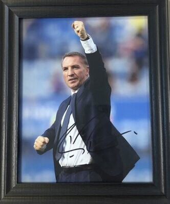 Brendan Rodgers Leicester City Signed Presentation