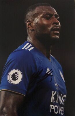 Wes Morgan Leicester City signed presentation
