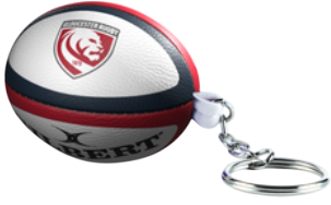 Gloucester Rugby Ball Keyring