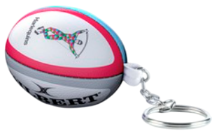 Harlequins Rugby Ball Keyring Harlequins Rugby Ball Keyring