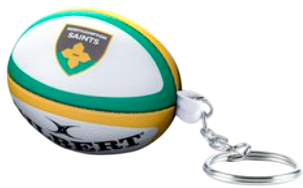 Northampton Saints Rugby Ball Keyring Northampton Saints Rugby Ball Keyring