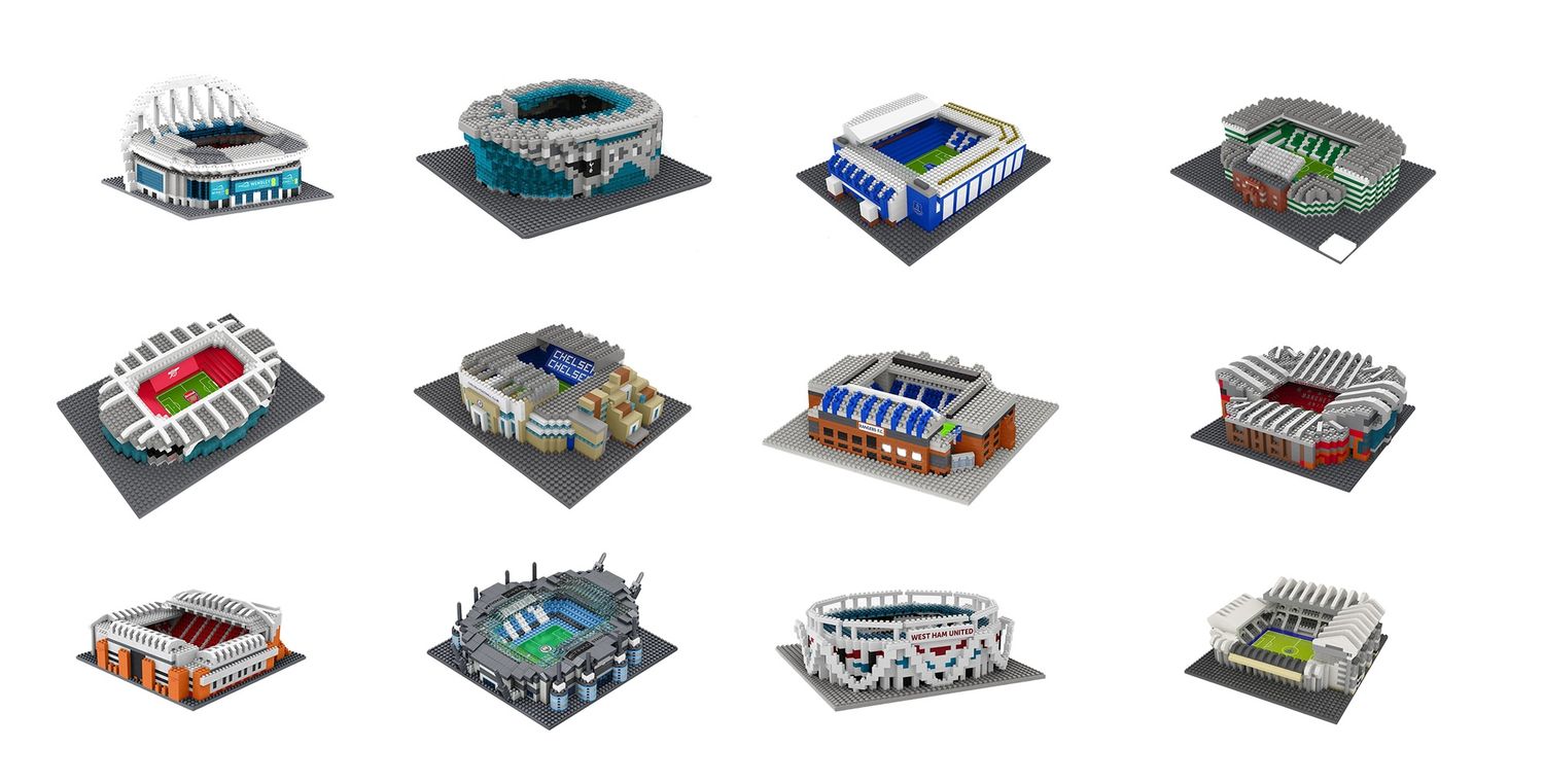 FOCO BRXLZ Stadio Old Trafford 3D - Set Da Costruzione Manchester United - 3240 Pezzi, Modellino 30x25x9 Cm