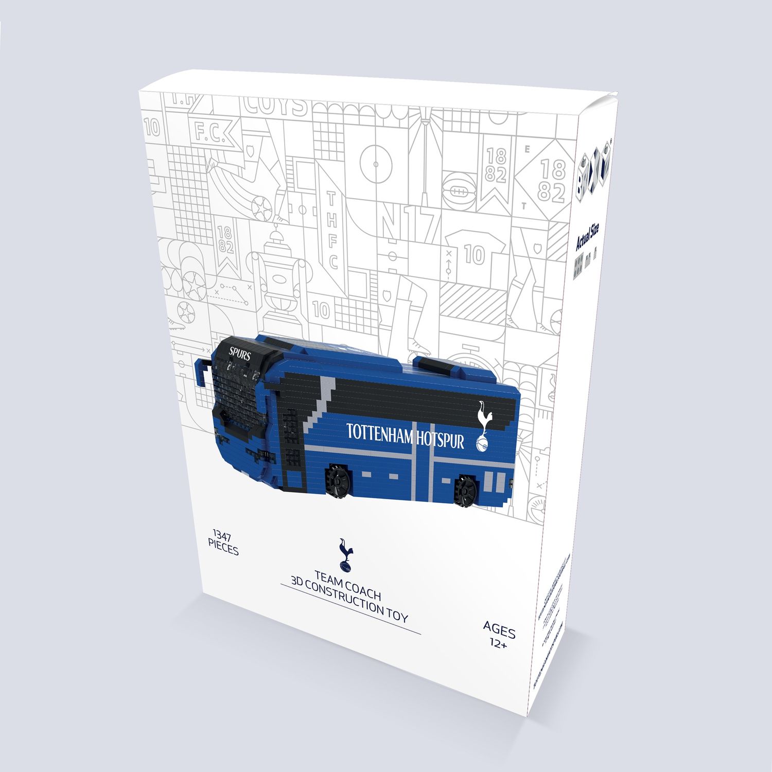 BRXLZ Tottenham Hotspur Team Bus Construction Toy