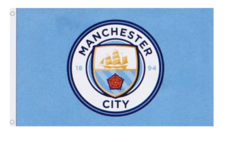Man City Core Crest Flag