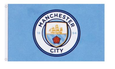 Man City Core Crest Flag