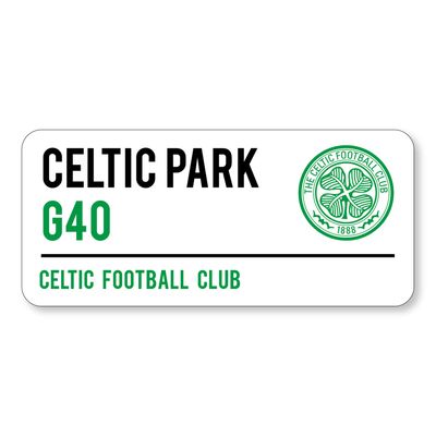 Celtic Park Stadium Street Sign