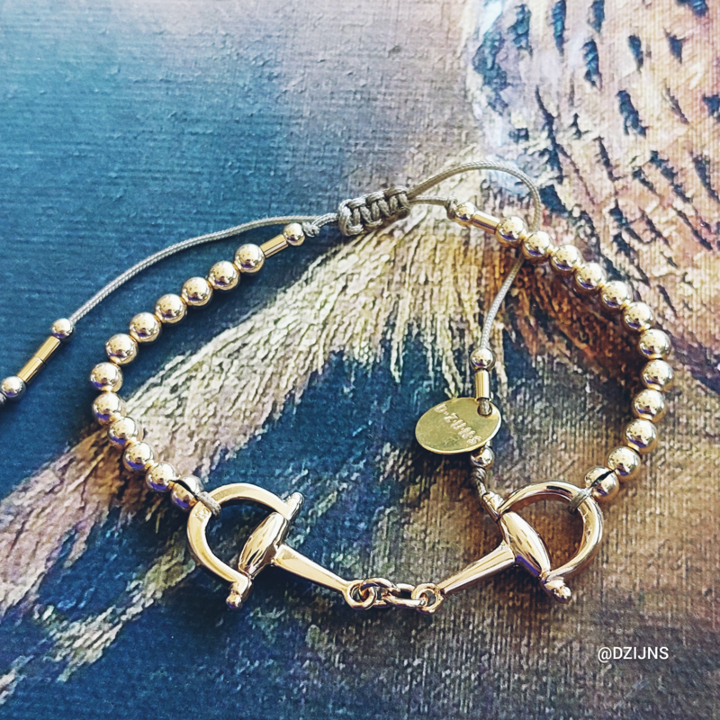 D-ZIJNS ARMBAND BIT BAL 4MM